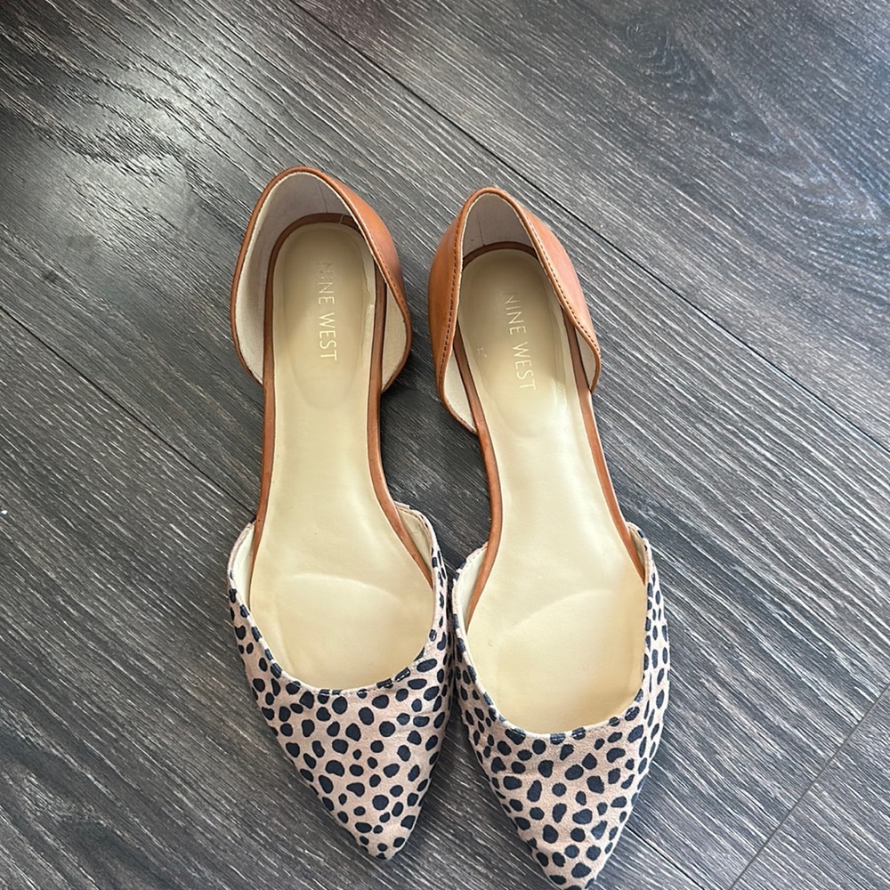 Nine West starship ballet flat, cheetah print